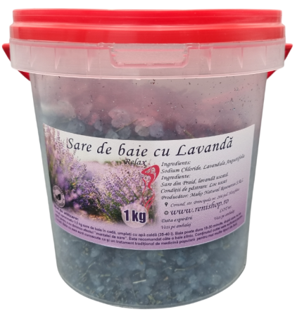 Saruri de baie - Sare de baie cu lavandă 1kg