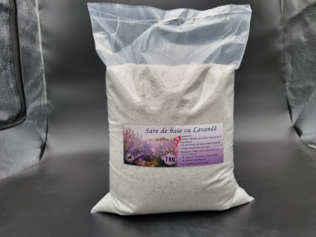 Sare de baie pentru ciubar premium cu ulei de lavanda 7kg [1]