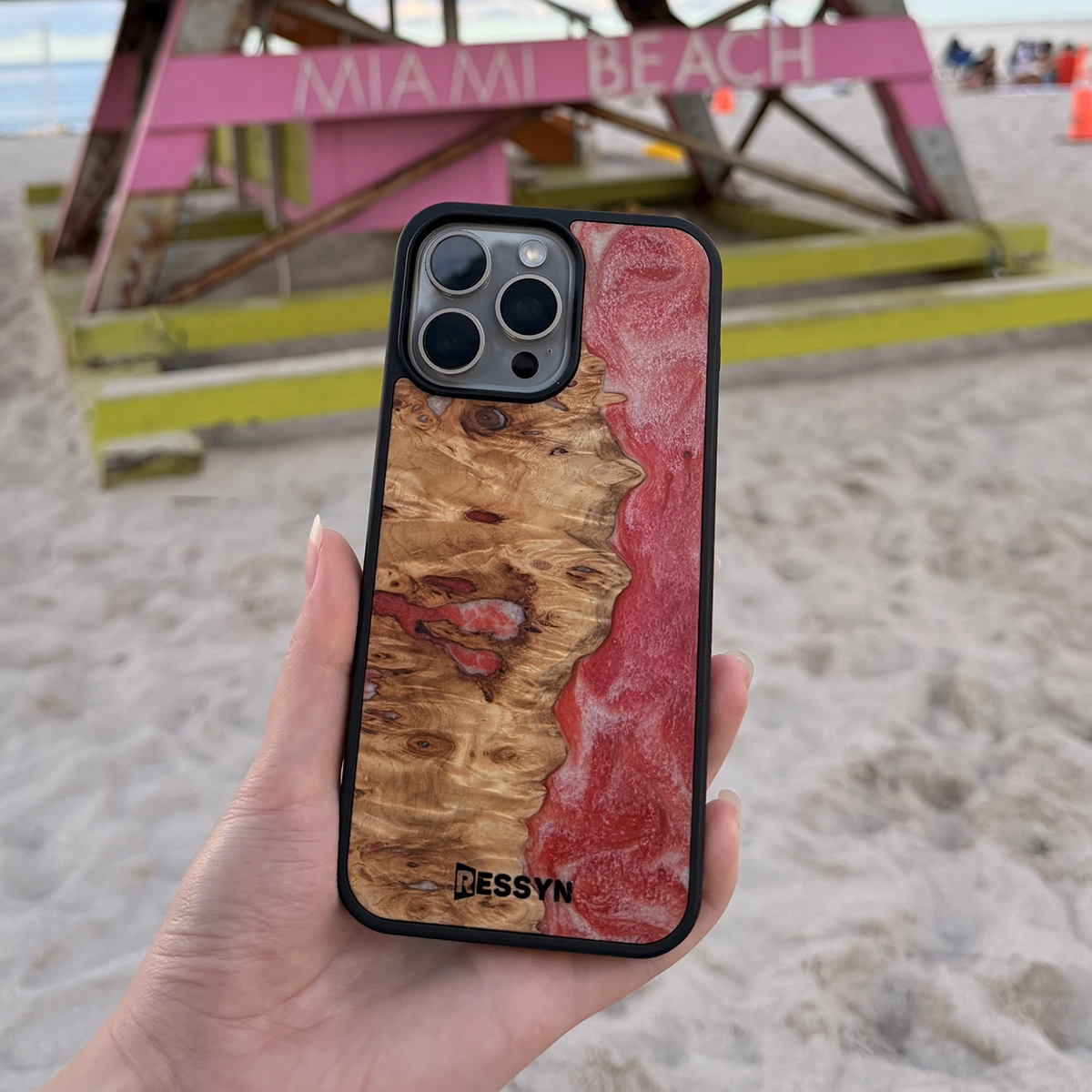 Husa Telefon Samsung RESSYN "Candy" din Rasina Epoxy si Lemn Natural [4]