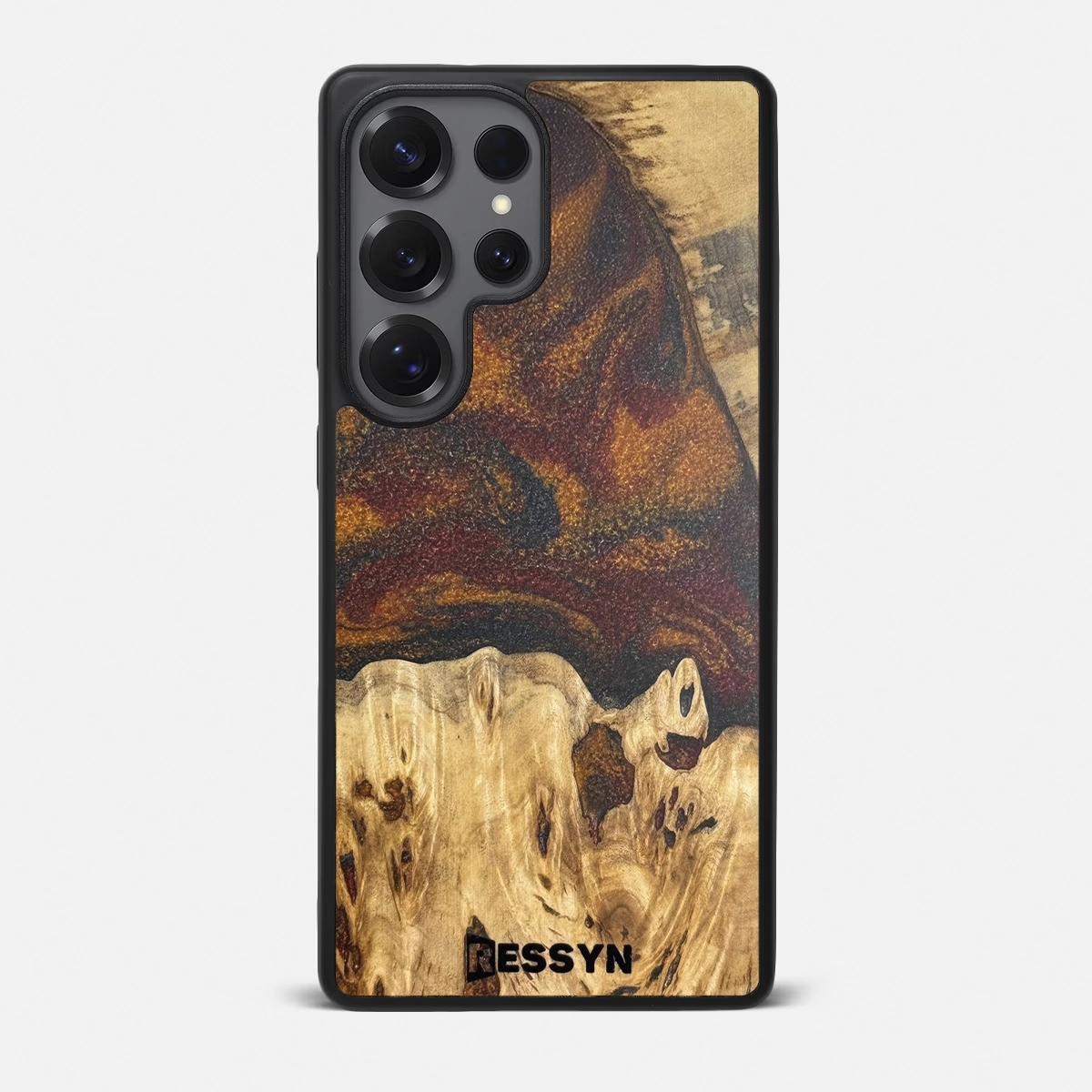 Husa Telefon Samsung RESSYN "Classy Brown" din Rasina Epoxy si Lemn Natural [1]