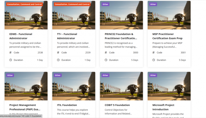 ACADEMIA NATO - CURSURI PENTRU CIVILI, MILITARI, LIDERI, OPERATIVI, PRESA, IT-ISTI, LOGISTICIENI, INTELLIGENCE, OPERATIUNI TERESTRAE, SPATIALE, MARITIME, AERIENE, COMANDA, REACTIE RAPIDA, INTER-OPERAT [5]