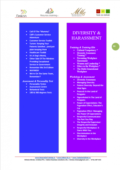 CATALOG PALETAR - RESURSE DE TRAINING SI DE EVALUARE [10]
