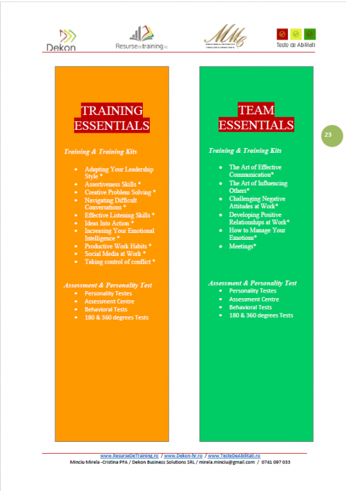CATALOG PALETAR - RESURSE DE TRAINING SI DE EVALUARE [23]
