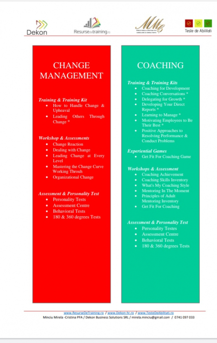 Colectie digitala cu 25 Exercitii (eng) de Training  - Rezolvare de Probleme si Luare a Deciziilor (pentru training / evaluare) - Resurse de training / exercitii / kituri [11]