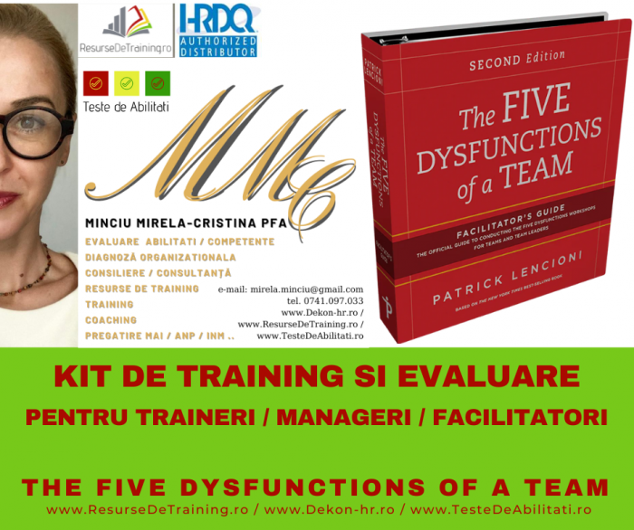 Diagnoza / Workshop / Kit  - The Five Dysfunctions of a Team (Autor Patrick Lencioni) / Trainer - Mirela Minciu (sau ... FII TU TRAINER) [4]