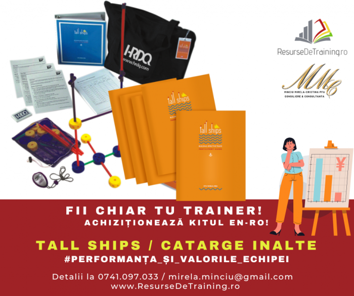 Kit/ Workshop - CATARGE INALTE / TALL SHIPS (Antrenarea Competentelor de STABILIRE OBIECTIVE, OPTIMIZARE; CREATIVITATE; PERFORMANTA CALITATIVA SI CANTITATIVA) [2]