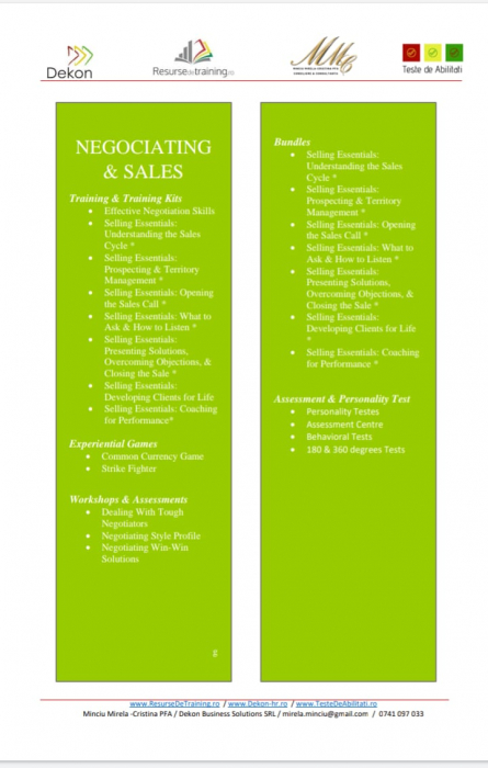 Kit/ Workshop - MONEDA COMUNA / COMMON CURRENCY (Antrearea competentelor de COOPERARE si COMPETITIVITATE) [4]