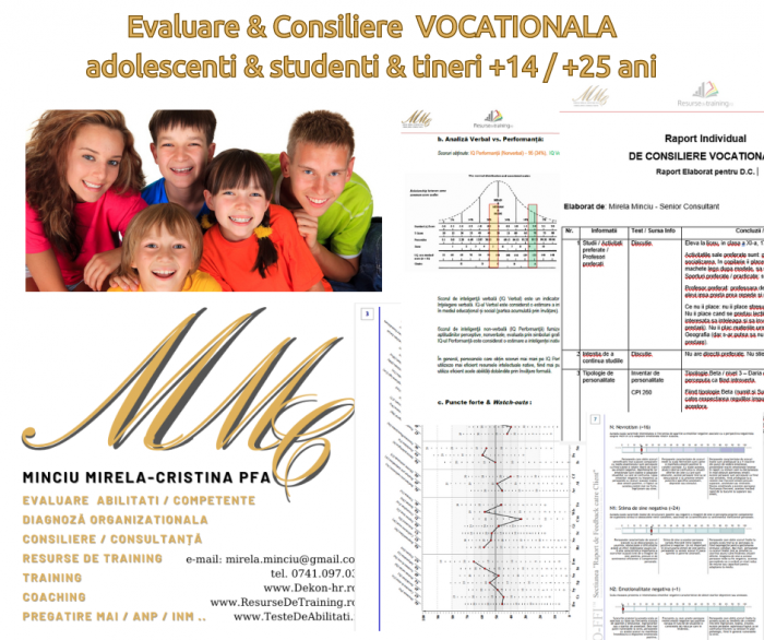 Pachet C3 - Consiliere in Cariera Pentru Adolescenti si Studenti evaluare, consiliere, indrumare [2]