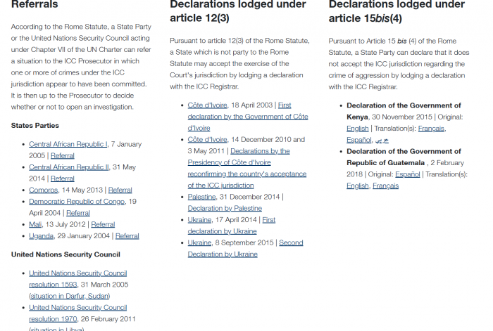 Resurse legislative si rapoarte - CURTEA PENALA INTERNATIONALA / International Criminal Court [7]