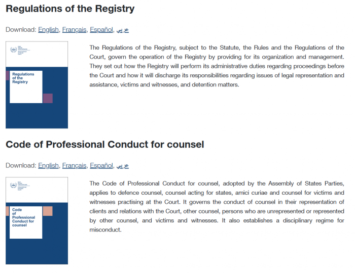Resurse legislative si rapoarte - CURTEA PENALA INTERNATIONALA / International Criminal Court [5]