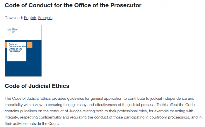 Resurse legislative si rapoarte - CURTEA PENALA INTERNATIONALA / International Criminal Court [6]