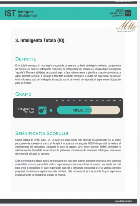 Test de Inteligenta IST (adulti - tineri- adolescenti) - Evaluator licentiat Mirela Minciu (Gîlcă) [6]