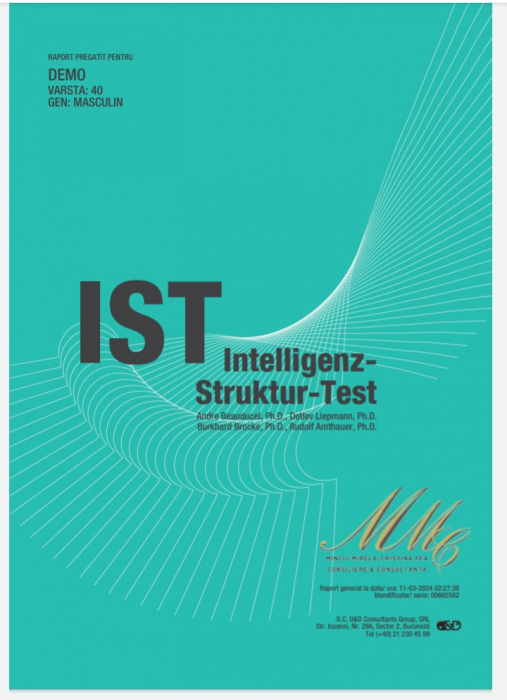 Test de Inteligenta IST (adulti - tineri- adolescenti) - Evaluator licentiat Mirela Minciu (Gîlcă) [2]