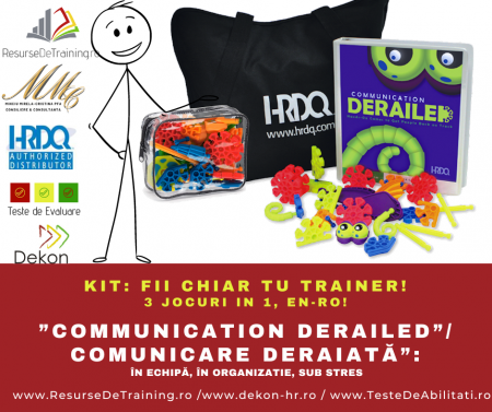 Kit-uri de Training, Workshop, Jocuri de invatare, - KIT / 3 JOCURI EXPERIENTIALE: COMUNICARE DEVIATĂ -  1) INTRE PERSOANE, 2) INTRE DEPARTAMENTE, 3) SUB STRES ORGANIZATIONAL (Antrenarea Competentelor de COMUNICARE, LEADERSHIP, FOCUS PE OBIECTIVE STRATE