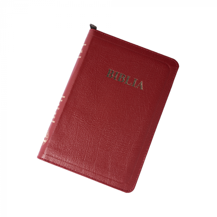 Biblie medie 057 ZTI - roșu, fermoar [2]