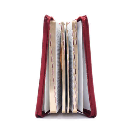 Biblie medie 057 ZTI - roșu, fermoar [3]
