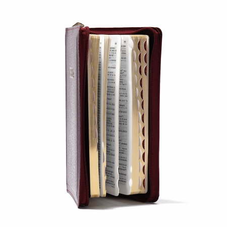 Biblie medie 057 ZTI - vișiniu, fermoar [1]