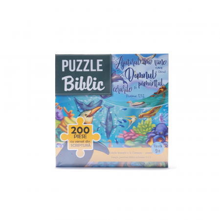 Copii - Puzzle biblic - Creația minunată a lui Dumnezeu - Oceanul (200 piese)
