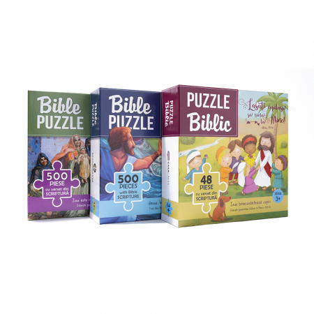 Puzzle biblic Isus este recunoscător pentru copilași (500 Piese) [3]