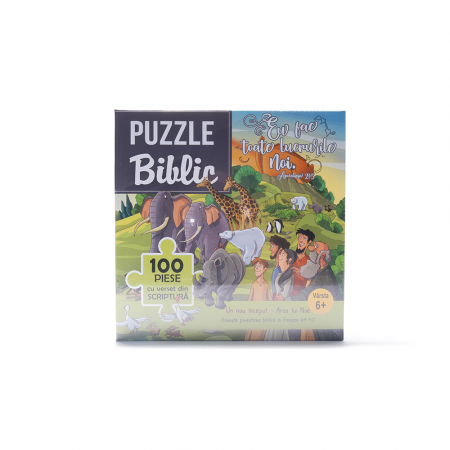 Copii - Puzzle biblic - Un nou început - Arca lui Noe (100 piese)