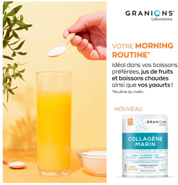 Collagene Marin Gust Neutru Granions 258g | 10g Colagen & Vit C [3]