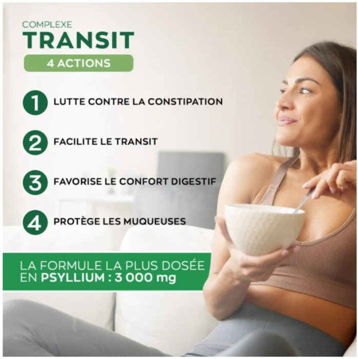 Granions Complexe Transit Psyllium 3000mg 290g | Fibre Tranzit [3]