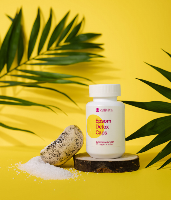 Epsom Detox caps CaliVita, 90 capsule de sulfat de magneziu. [2]