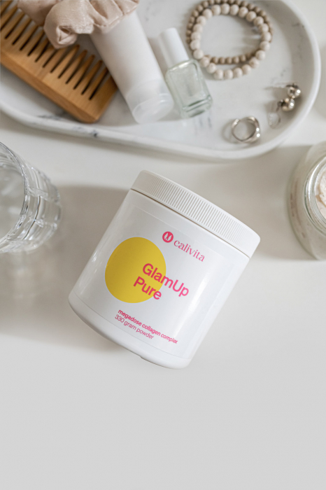 GlamUp Pure, CaliVita, 330 g, amestec sinergic de: colagen (10g!), acid hialuronic și antioxidanți naturali [5]