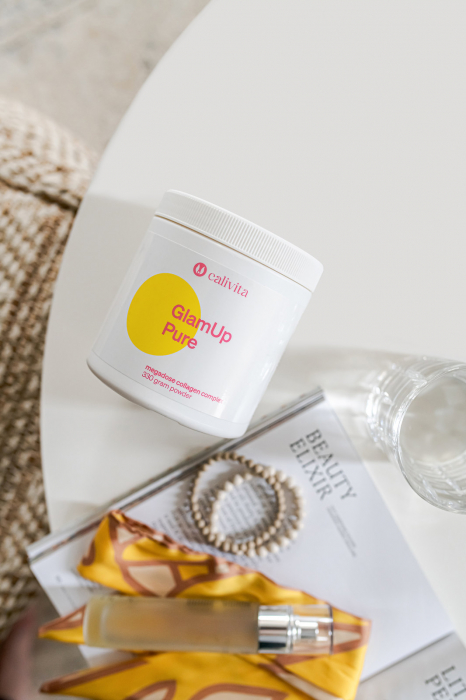GlamUp Pure, CaliVita, 330 g, amestec sinergic de: colagen (10g!), acid hialuronic și antioxidanți naturali [10]