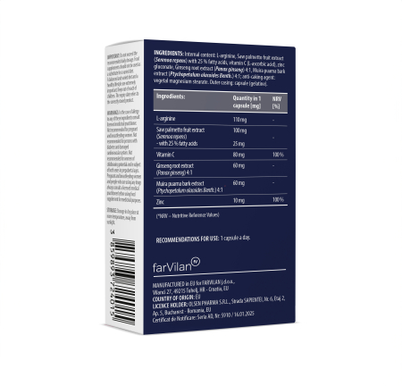 Erevil – 30 cps | Sprijin natural în disfuncţia erectilă & libidou redus [1]