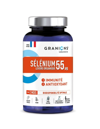 Minerale / Oligoelemente - Selenium 55 mcg Granions 60 capsule vegetale | Seleniu Organic