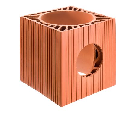Sobe - Caramida cos fum Kebe 250 cu ramificatie 180,  320x320x330mm