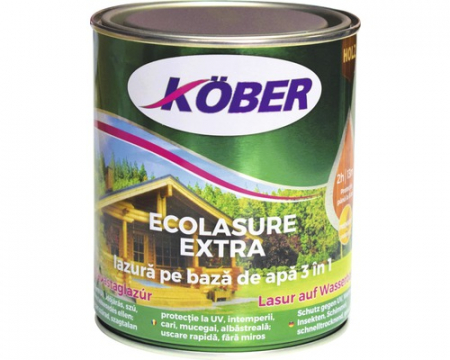 Lacuri - Lazura pe baza de apa Ecolasure Kober 0.75L