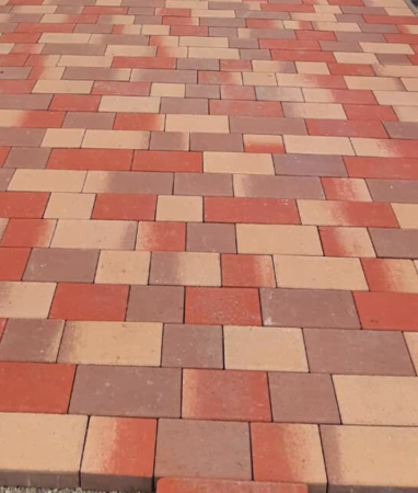 Curte si gradina - Pavaj Semmelrock Rettango combi 6cm frunzis de toamna