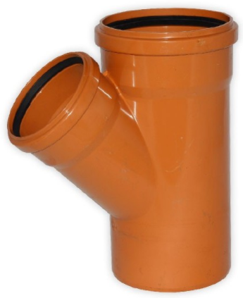 Tevi si fitinguri PVC - Ramificatie PVC 125x125x45 grade KG