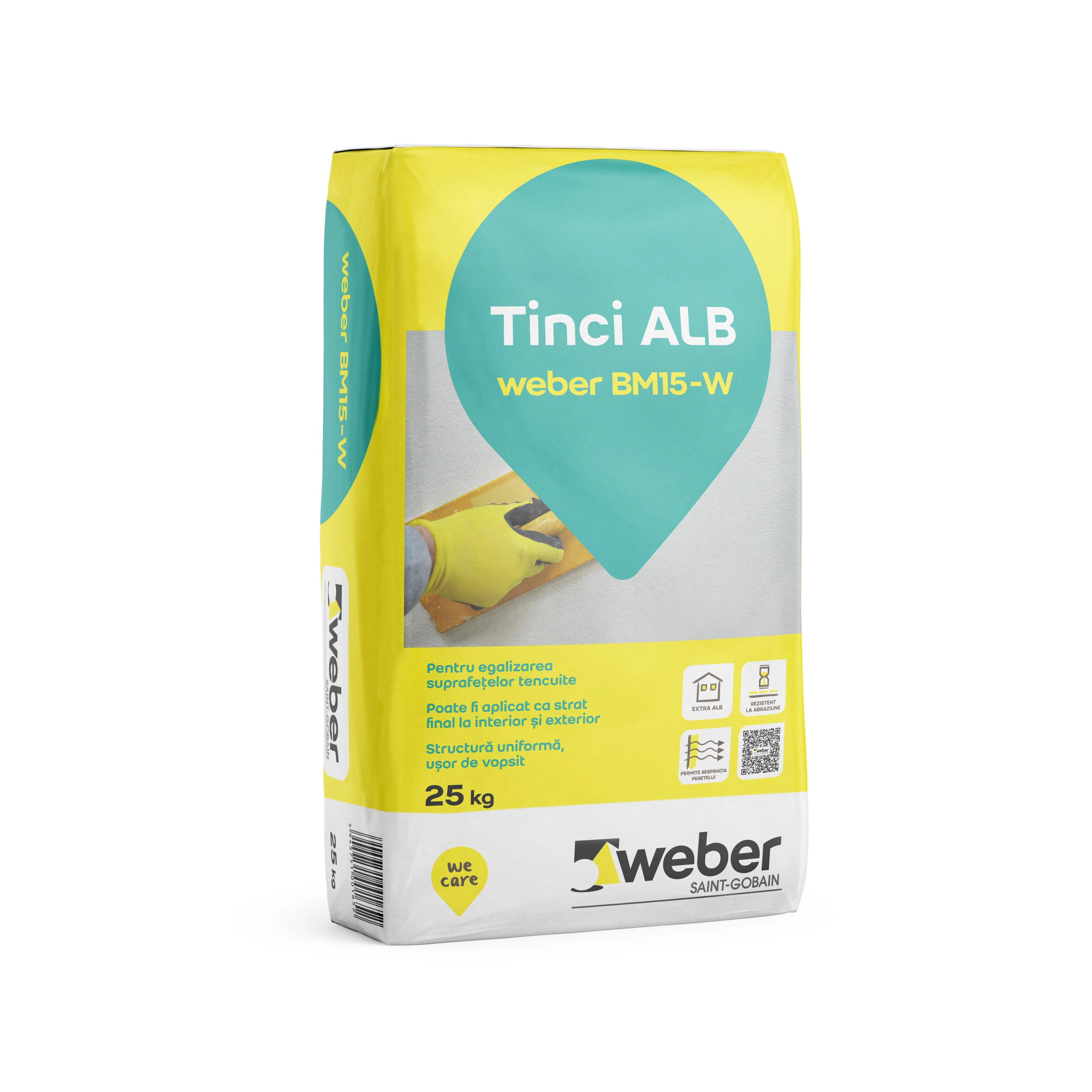 Tencuieli - Tinci alb exterior Weber BM15-W
