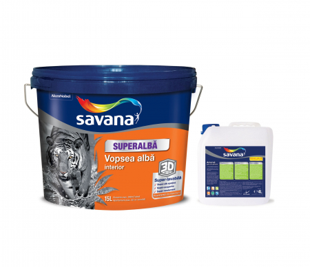 Vopsele - Vopsea lavabila Savana interior 15L + amorsa 4L