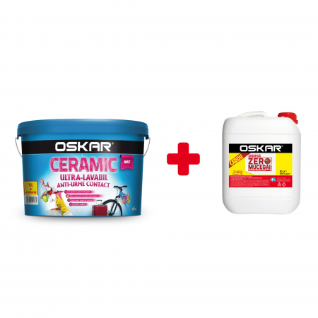 Vopsele - Vopsea ultralavabila interior/exterior Oskar Ceramic 15L + amorsa 4L