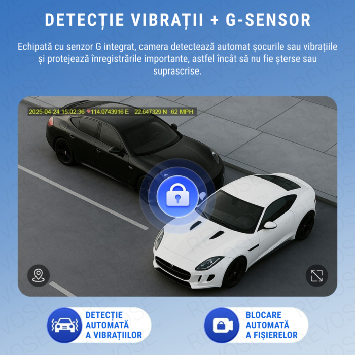 Camera Auto de Bord 4G cu GPS, Dual Lens 3MP + 3MP, Full HD, Monitorizare Parcare 24/7, Detectie Miscare, Detectie Vibratie, Detectie Radar [5]