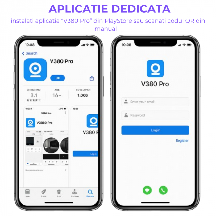Camera de Supraveghere Video REVOSE™ 5MP 2560x1920, Aplicatie Dedicata, Intelligent Tracking, PTZ, WIFI, Lan, AP hotspot, Micro SD, Rotire, Alarma miscare, Interior si Exterior [4]