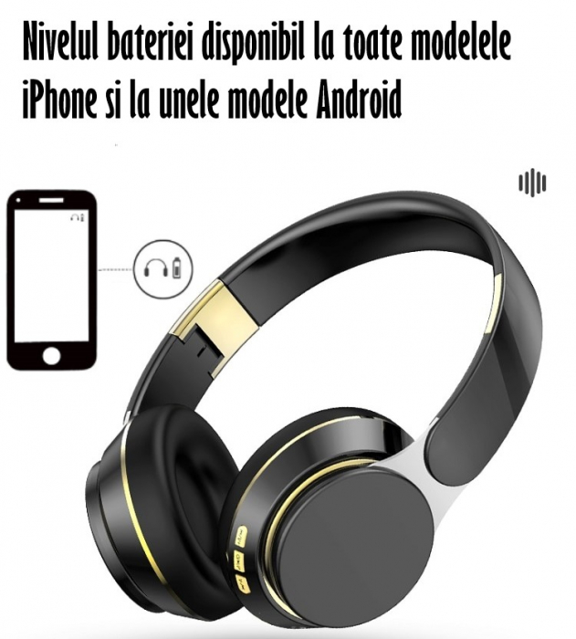 Casti True Wireless Stereo Pliabile, Microfon incorporat, Bluetooth 5.0, Bass Stereo, Noise Cancelling, Universale, Albastru [8]