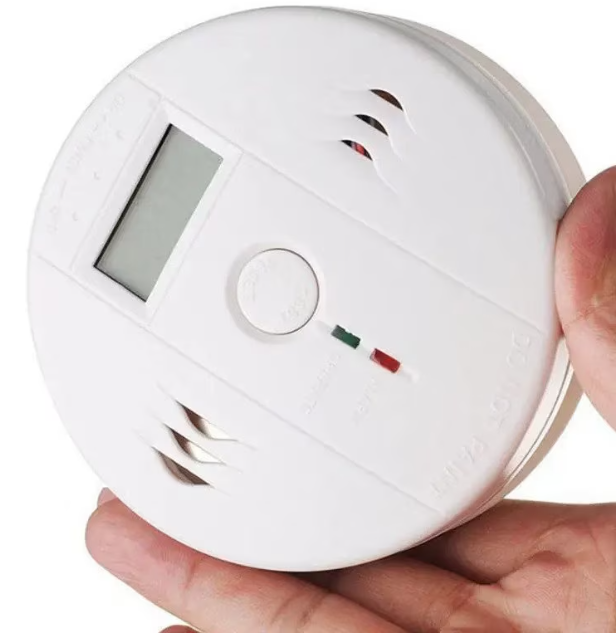 Detector de monoxid de carbon, Afisaj digital LCD, Alarma, Baterii Incluse, 11 x 11 x 4 cm, Alb [4]