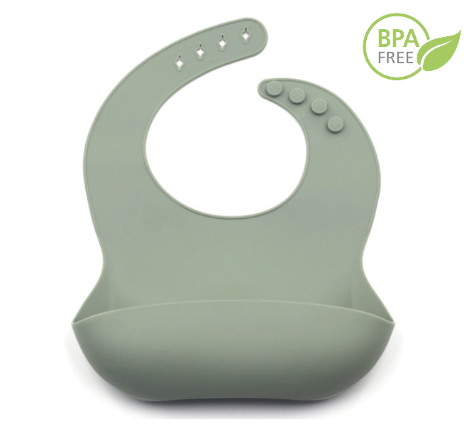 Set Complet Diversificare din Silicon, Farfurie cu Tacamuri, Bavetica, Cana-Pahar, Bol cu Lingura si Furculita, Olive [11]