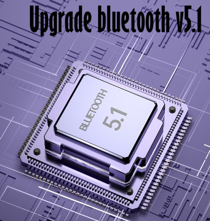 Casti Audio Wirelesss fara fir, Bluetooth 5.1, tip Earbuds cu Control Touch, Microfon, Noise Cancelling, True Wireless Stereo, tip Earpods Telefon, Universale, Carcasa magnetica, Mov [3]