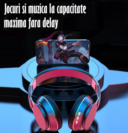 Casti True Wireless Stereo Pliabile, Microfon incorporat, Bluetooth 5.0, Bass Stereo, Noise Cancelling, Universale, Albastru [11]