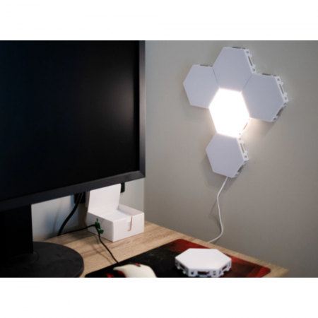 Lampa Modulara Hexagon cu Aprindere Prin Atingere Led, 6 Panouri Tactile [14]