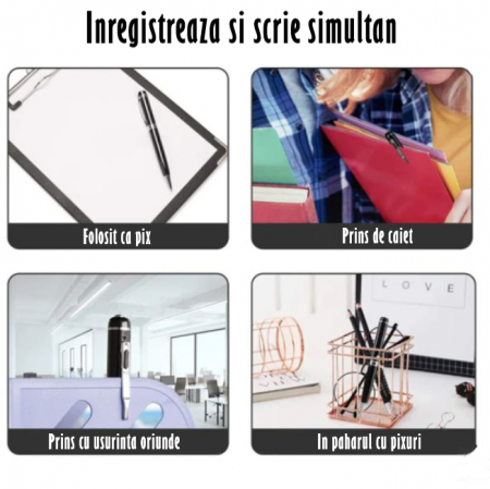 Pix Spion cu Camera 1080 Full HD si Microfon, Inregistrare Audio Video, Foto, Aparat Spion cu Camera Ascunsa [6]