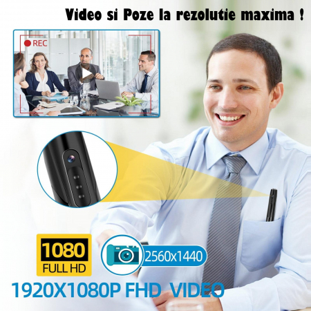 Pix Spion cu Camera 1080 Full HD si Microfon, Inregistrare Audio-Video, Foto, Aparat Spion cu Camera Ascunsa [9]
