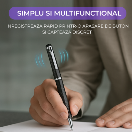 Reportofon Spion Integrat in Pix, Activare Vocală, peste 400 Ore Stocare, Înregistrare Discretă, USB, Autonomie Mare, Audio HD, Dispozitiv Spionaj Ascuns, Ideal pentru Ședințe, Interviuri, Cursuri, Ca [1]