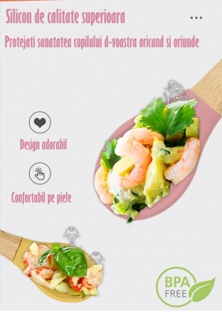 Set Complet Diversificare din Silicon, Farfurie cu Tacamuri, Bavetica, Cana-Pahar, Bol cu Lingura si Furculita, Olive [7]